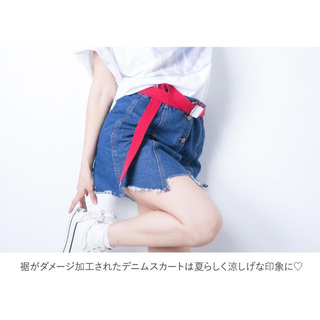 レディース ボトム スカート デニム ショート ボタン ハイ レディース ボトム スカート デニム ショート ボタン ハイ