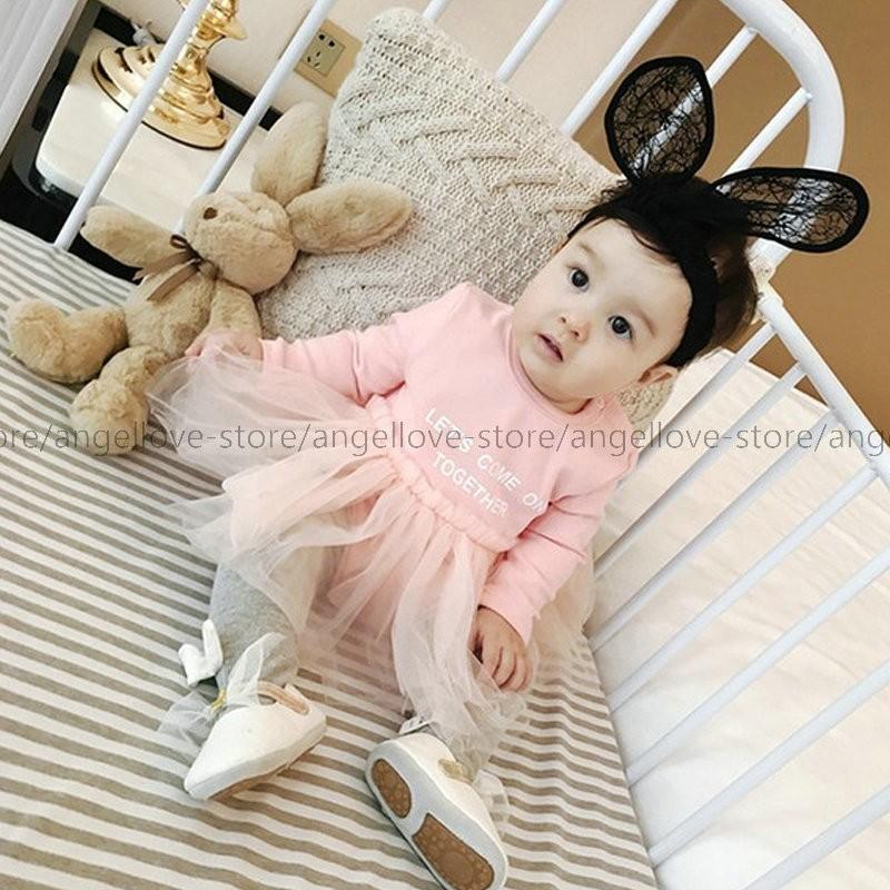 赤ちゃん ドレス おしゃれ キッズ コットン ジャージー プリンセス風 プルオーバー ベビー服 ロンパース ワンピース 幼児新作 網紗 長袖 年末のプロモーション大特価 長袖