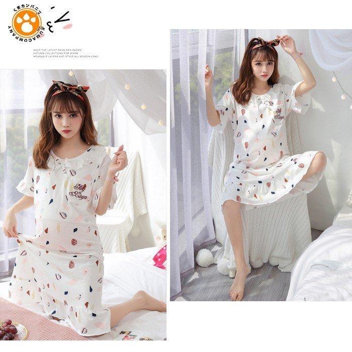 マタニティ パジャマ ワンピース 半袖ワンピース マタニティパジャマ 可愛い ワンピース 大きい 夏用 授乳 前開きパジャマ 妊婦 パジャマ 夏 Alyfsy 631 富士研磨 通販 Yahoo ショッピング