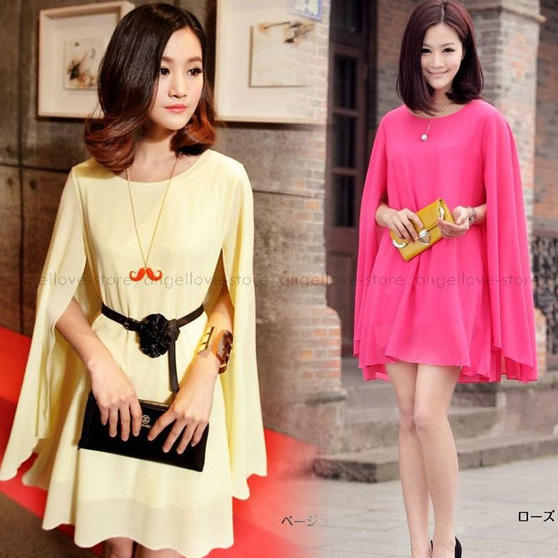 秋冬人気 ワンピース レディース 夏 シフォンワンピース チュニックワンピ ノースリーブ ポンチョスタイルシフォンワンピース トップス 全10色 情熱セール
