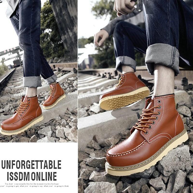 秋冬人気 ショートブーツ メンズ 靴 ワークブーツ カジュアル シューズ エンジニアブーツ チャッカブーツ レースアップ 無地 大きいサイズ 秋冬新作 Dw14pfbhb162 富士研磨 通販 Yahoo ショッピング