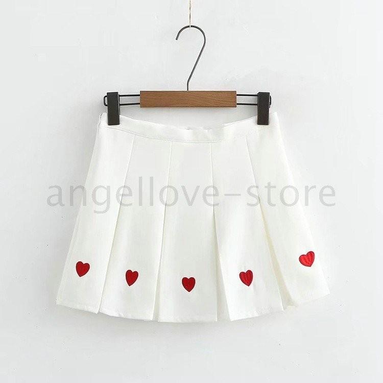 新品 プリーツスカート ミニ丈 ハート柄刺繍 ハイウエスト Aライン 春夏 レディース 大人可愛い 白 黒 ネイビー ピンク ミニスカート I9b245 富士研磨 通販 Yahoo ショッピング
