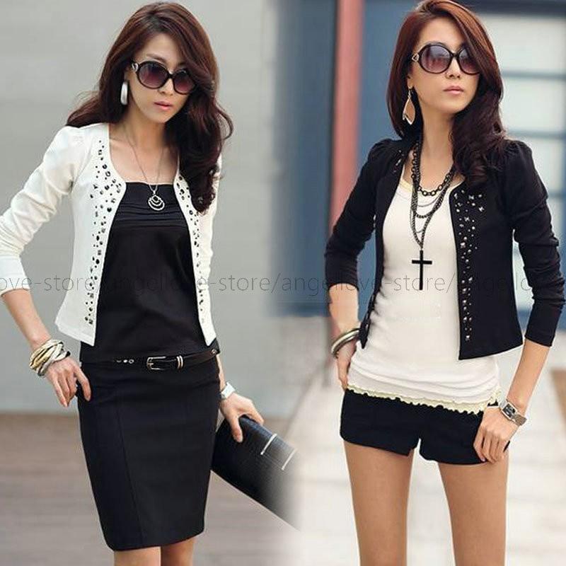 新作 春夏 人気 レディースアウターリベットジャケット7分袖ショート丈テーラード オフィス 定番 おしゃれ 人気ショップが最安値挑戦