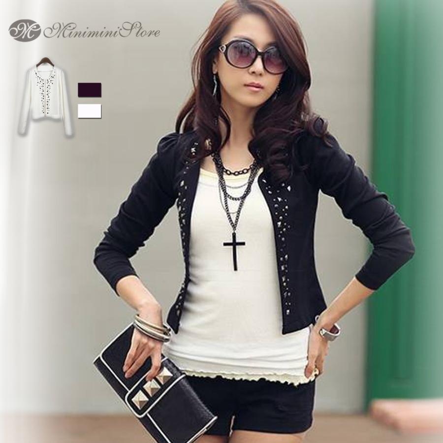 新作 春夏 人気 レディースアウターリベットジャケット7分袖ショート丈テーラード オフィス 定番 おしゃれ 人気ショップが最安値挑戦