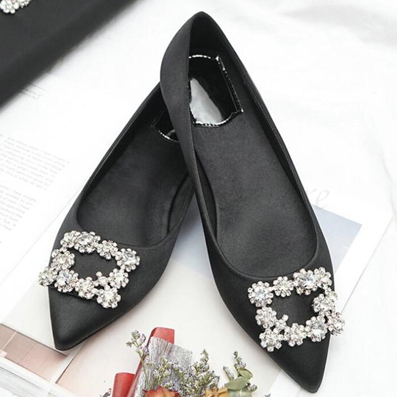 パンプス ビジュー ラメ フラットシューズ パンプス 痛くない ポインテッドトゥ ペタンコ グリッター ローヒール 結婚式 パーティ Pbgbrs 富士研磨 通販 Yahoo ショッピング