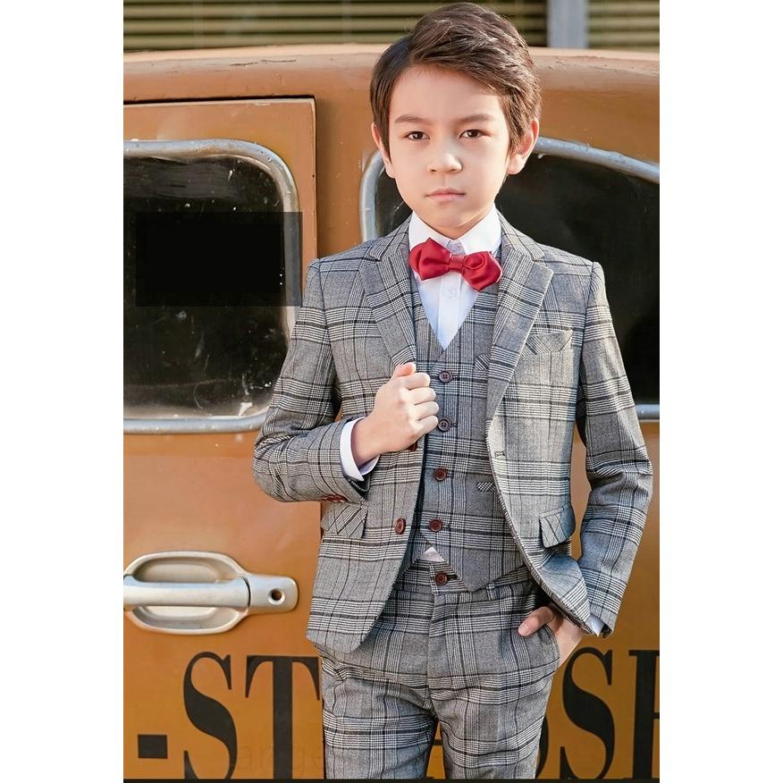 チェック柄 スーツ キッズスーツ 男の子 スーツ 卒園式 七五三 子供服 グレースーツ フォーマル スーツ 男児スーツ 小さいサイズ Qzt3na 富士研磨 通販 Yahoo ショッピング