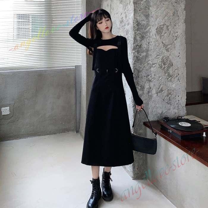 秋新作 大きいサイズ レディース 2点セット セットアップ リブニット ボレロ ワンピース キャミソール L Ll 3l 4l Ginger掲載商品