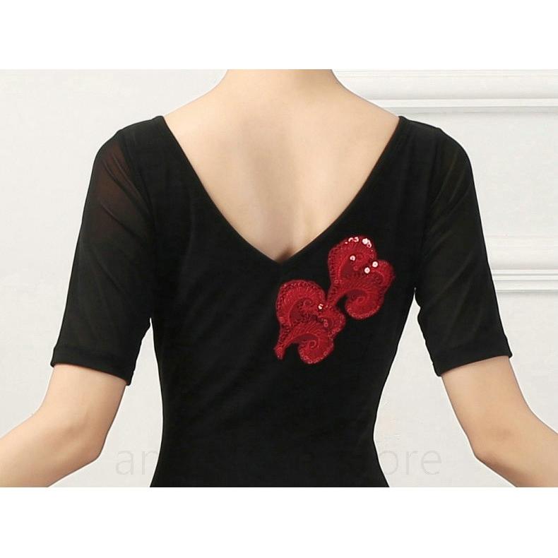 社交ダンス衣装 ワルツダンス服 社交ダンスドレス ステージ衣装 舞台服 ワルツ 大きい裾 タンゴ服 ダンス衣装 