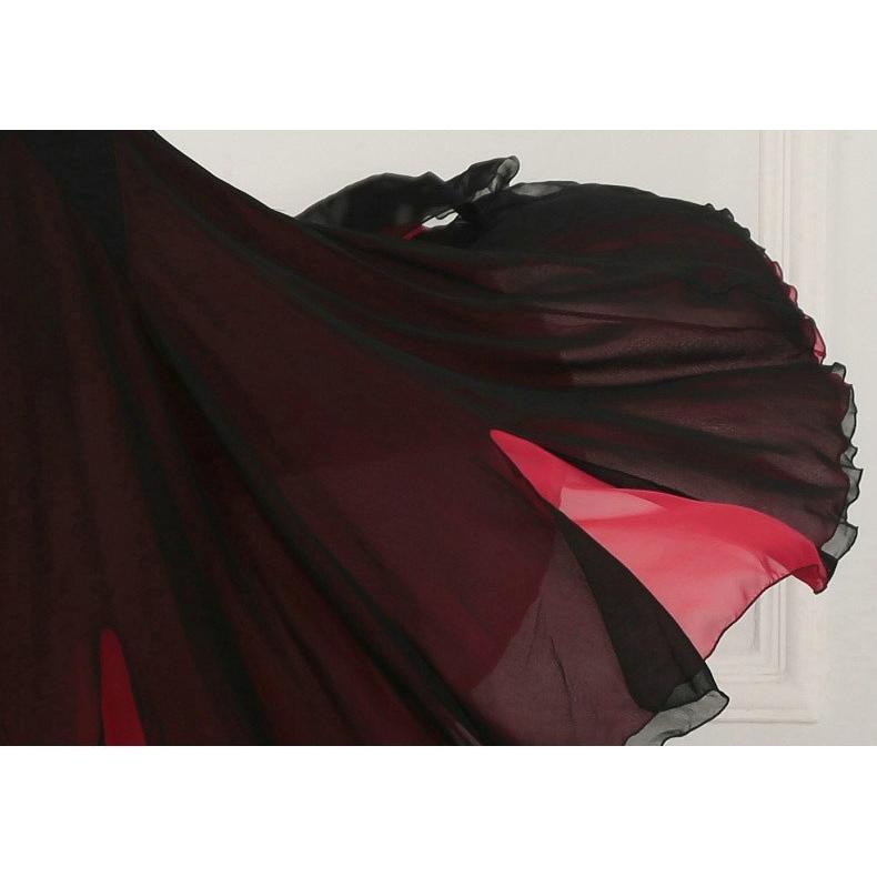 社交ダンス衣装 ワルツダンス服 社交ダンスドレス ステージ衣装 舞台服 ワルツ 大きい裾 タンゴ服 ダンス衣装 