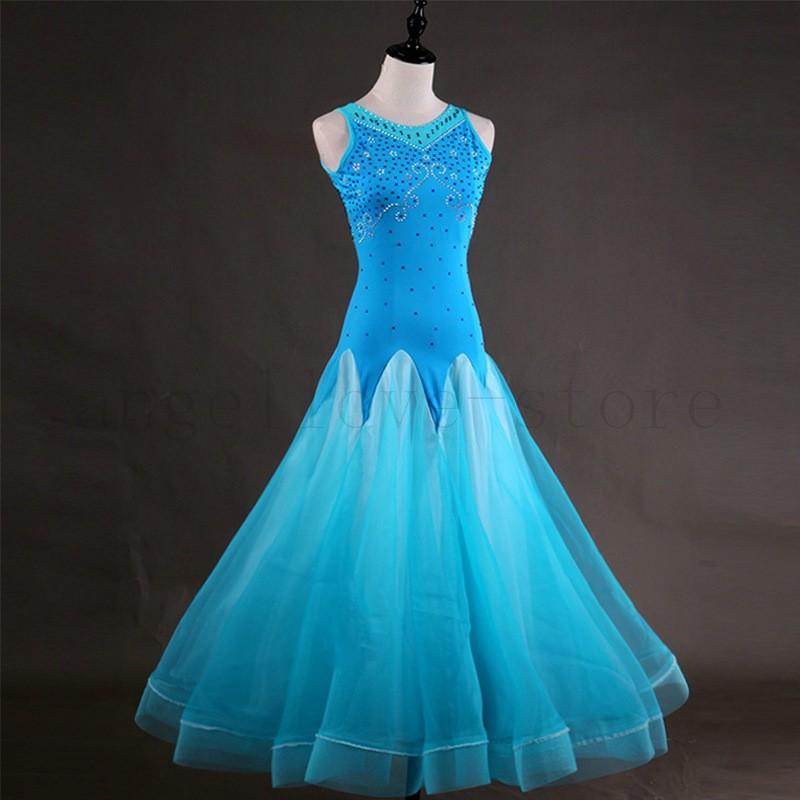 社交ダンス衣装 ワルツダンス服 社交ダンスドレス ステージ衣装 舞台服 ワルツ 大きい裾 タンゴ服 ダンス衣装