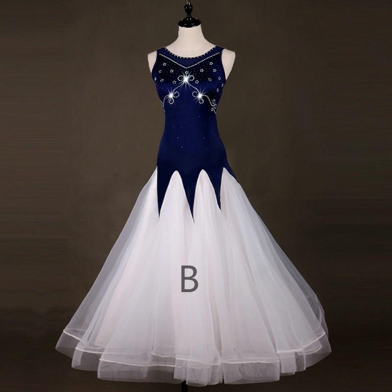 社交ダンス衣装 ワルツダンス服 社交ダンスドレス ステージ衣装 舞台服 ワルツ 大きい裾 タンゴ服 ダンス衣装 スポーツ ダンス、バレエ D1396824759(12428円)