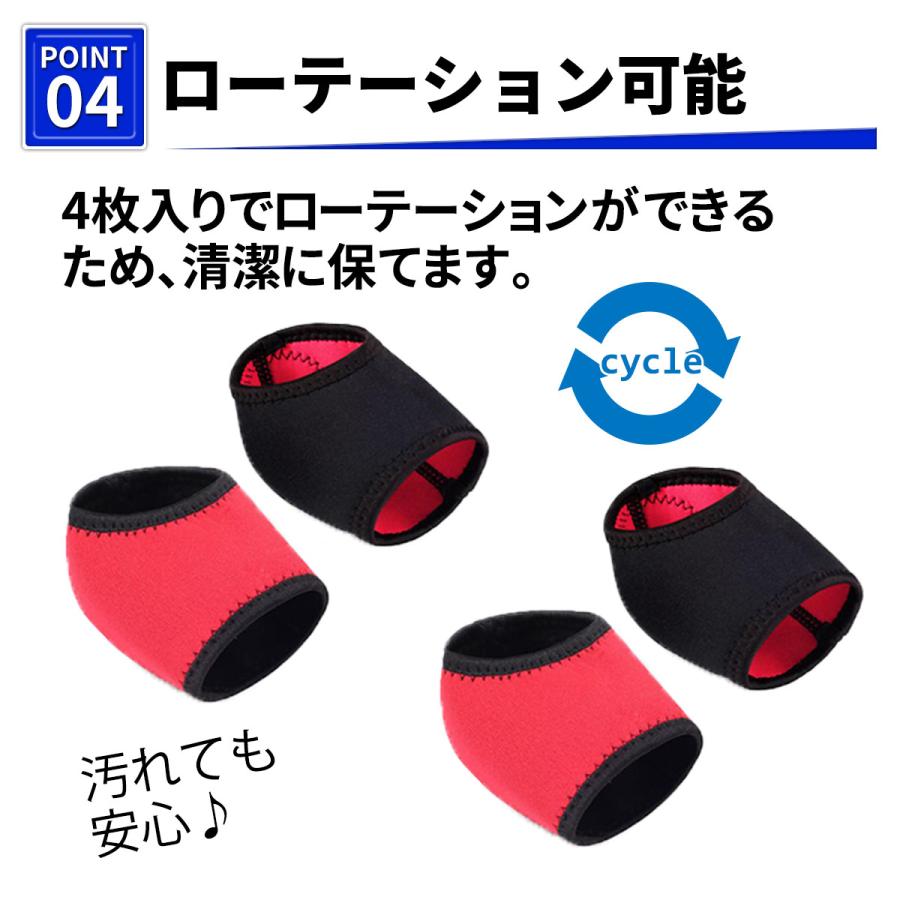 かかとサポーター 4枚入り 踵サポーター 足底筋膜炎 剣道 立ち仕事 足裏の痛み |  | 05