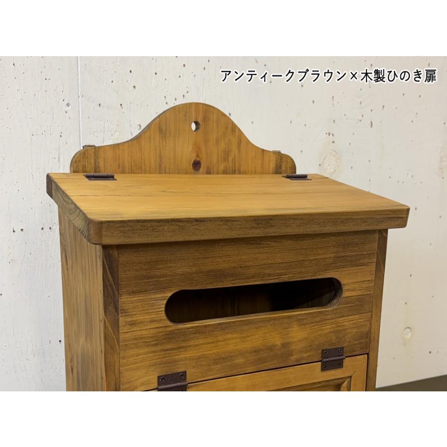 早め発送 縦型ポスト アンティークブラウン 30×19×45cm 角2封筒が