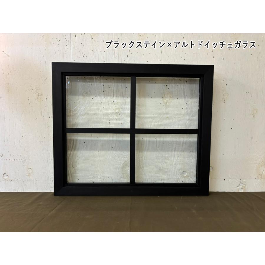 FIX窓 ブラックステイン アルトドイッチェ 飾り窓 両面桟入り 60×3.5