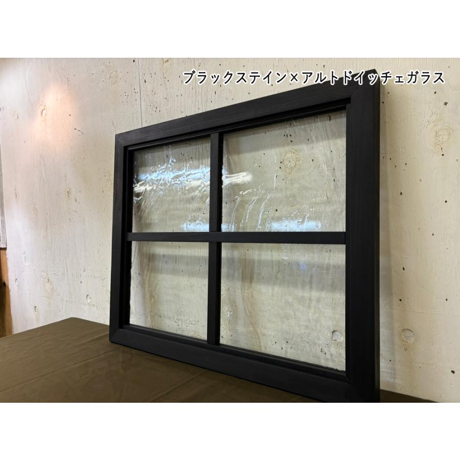 FIX窓 ブラックステイン アルトドイッチェ 飾り窓 両面桟入り 60×3.5