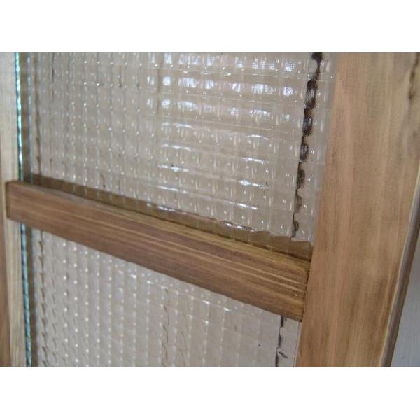 フィックス窓 チェッカーガラスの室内窓 採光窓 両面桟入り FIX窓