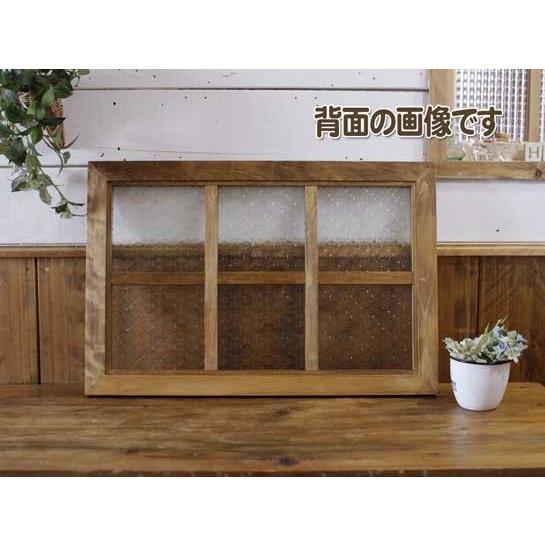 アンティーク 大輪のポワンドローズ 両面ガラス木製フレーム付き