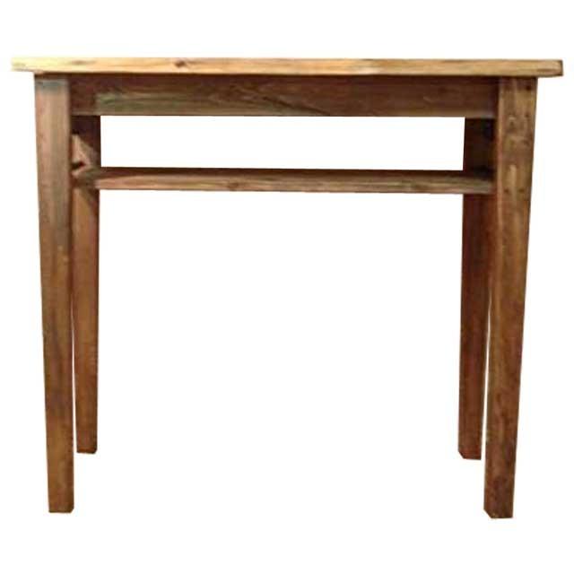 カウンターテーブル アンティークブラウン w102d40h90cm 棚板高め 木製 ひのき 受注製作