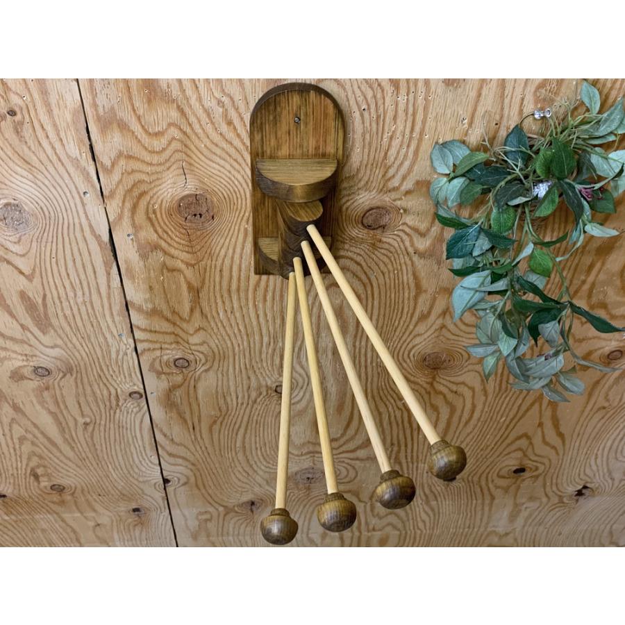 BRANDY　アンティーク　キッチンタオルハンガー　クロスホルダー ふきんかけ 4本タイプ w9d34h23cm アンティークブラウン ボール型