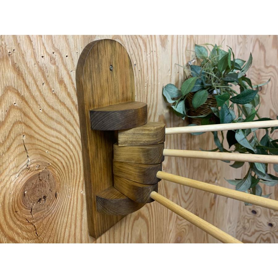 ふきんかけ 4本タイプ w9d34h23cm アンティークブラウン ボール型