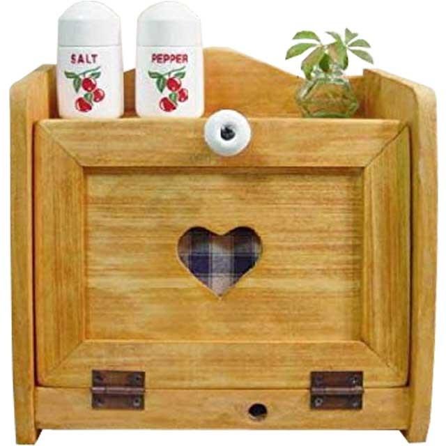 ブレッドケース カントリーハート扉 ブルーチェック W25d17h22cm ミニミニサイズ ナチュラル 木製 ひのき 受注製作 Mcn エンジェルズ ダスト 通販 Yahoo ショッピング