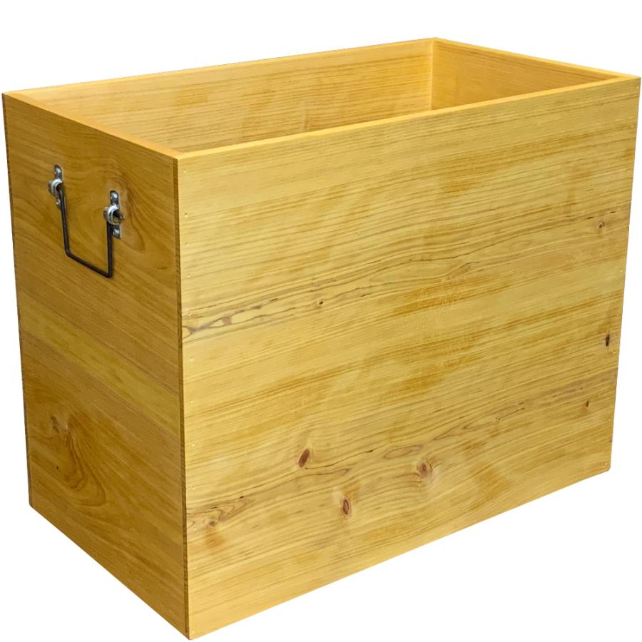 カントリーボックス 木箱 ナチュラル 45×25×36cm 木製 ひのき ハンドメイド 受注製作｜angelsdust