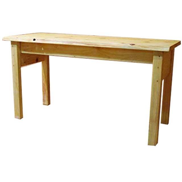 テーブル 木製 ひのき ライトオーク 自然木そのまま ロングテーブル 120×49×63cm コンソールテーブル 受注製作