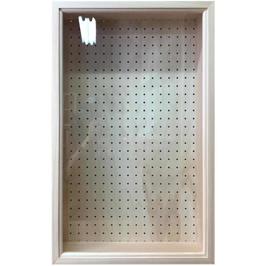 ディスプレイケース 透明ガラス ライトオーク 43×13×70cm ディスプレイケース 透明ガラス ライトオーク 43×13×70cm
