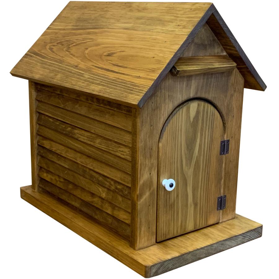 ポスト バードハウス型 木の扉 アンティークブラウン 27 43 41cm 郵便受け 木製 ひのき 受注製作 ハンドメイド Mcp エンジェルズ ダスト 通販 Yahoo ショッピング