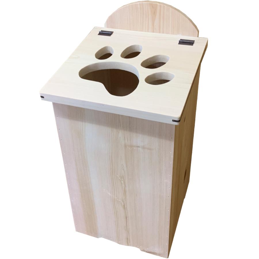ふた付ダストボックス 肉球くりぬき 27x28x53cm 無塗装白木 ごみ箱 木製 ひのき ハンドメイド 受注製作 Mcsc エンジェルズ ダスト 通販 Yahoo ショッピング