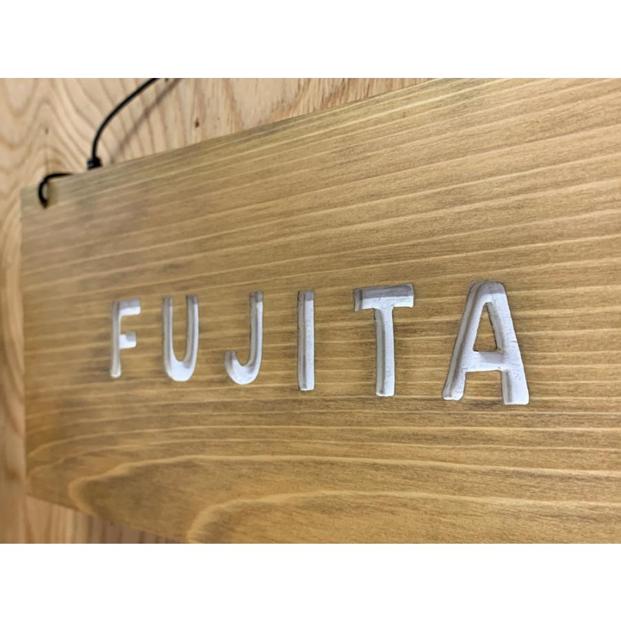 ネームプレート 英字 文字ホワイト ワイヤー吊下げタイプ 表札 28 2 12cm アンティークブラウン 木製 ひのき ハンドメイド 受注製作 Np エンジェルズ ダスト 通販 Yahoo ショッピング