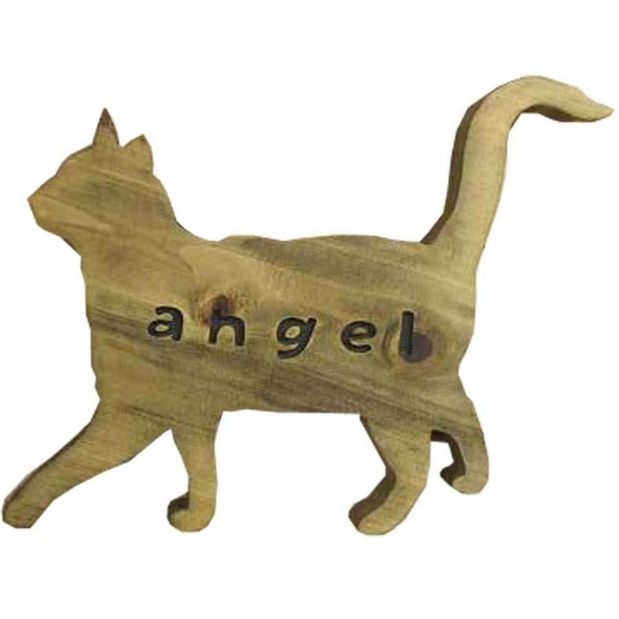 新品未使用正規品 ネームプレート アメリカンショートヘア アンティークブラウン 24 2 cm 猫型プレート 文字こげ茶色 木製 ひのき ハンドメイド 受注製作 Discoversvg Com