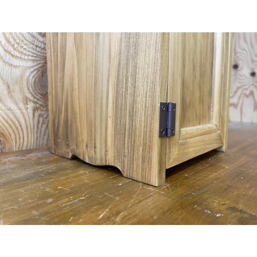 早め発送 トイレラック 左開き アンティークブラウン w20d18h85cm