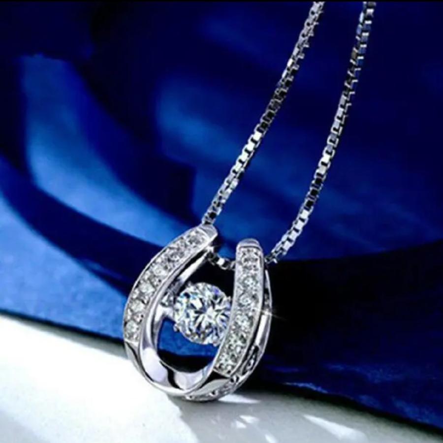 ネックレスレディース 馬蹄 揺れるダイヤ エレガント シルバー925プラチナ仕上げ 人気 クリスマス プレゼント ギフト 誕生日 母の日のプレゼント ホワイトデー 8 エンジェルショコラ 通販 Yahoo ショッピング