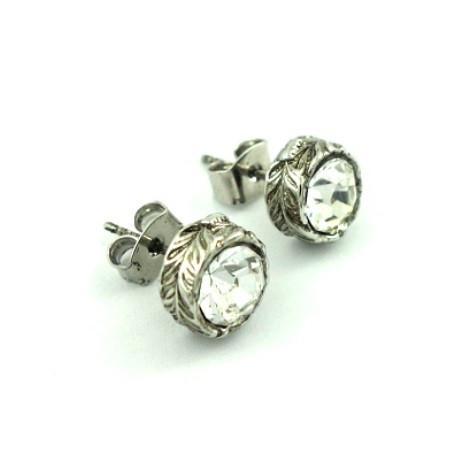 クロムハーツ好きに フェザーロールジュエルスタッドピアス 羽根 インディアン 芸能人 ボディピアス クリア Mp エンジェルショコラ 通販 Yahoo ショッピング