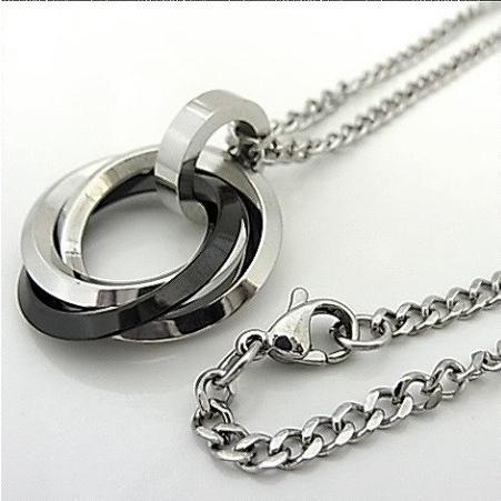 ネックレスメンズ ステンレス ネックレス リング シルバー レディース メンズ アクセサリーメール便発送|angelshokora|02
