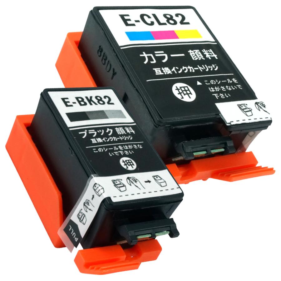エプソン IC4CL82 ICBK82(BK) + ICCL82(C/M/Y・3色一体型) (顔料 エプソン IC4CL82 ICBK82(BK) + ICCL82(C/M/Y・3色一体型) (顔料
