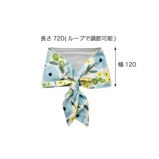 冷感 UV対策 クールタオル 水で濡らすとひんやりするタオル 持ち運び 旅行 野外フェス ライブ 熱中症対策 クールスカーフ 花柄 FLOWER |  | 02