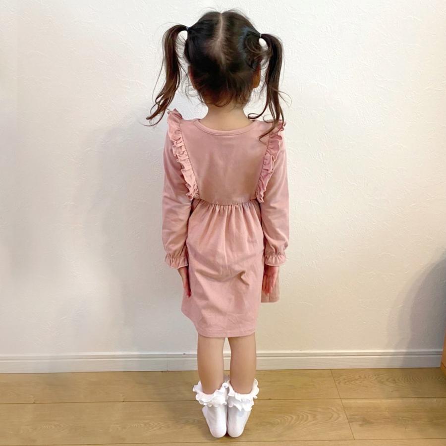子供服 ワンピース フリル 長袖 子供服 カジュアル 人気 おすすめ 子供  