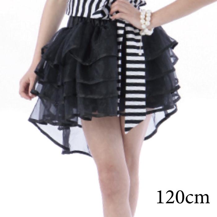 ダンス 子供 黒 キッズ パニエ シャトンローズパニエ 120cm