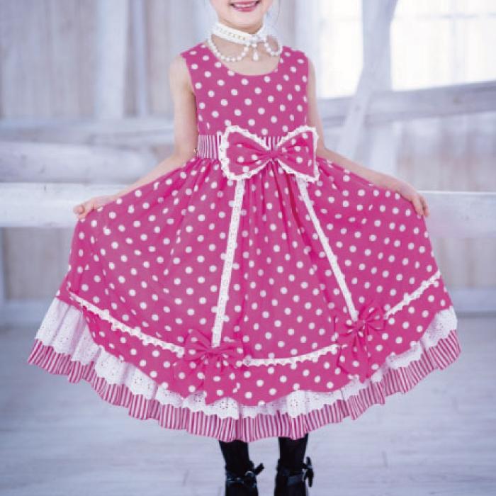 子ども ドレス 子供ドレス キッズ 子供服 ストロベリーパーティー カチューシャ付き ドット柄 110cm 1cm 140cm 発表会 ピアノ 女の子 衣装 ネコポス不可 Www Thecharlienoble Com