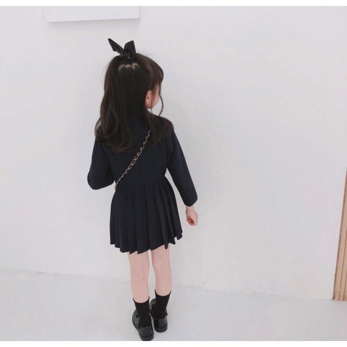 キッズ ワンピース 長袖  制服 韓国 子供服 可愛い  シャツワンピ スカート  衣装 春 秋 冬 返品交換不可 エンジェルローブヴィセ プチヴィセ petit visee｜angelsrobe｜05