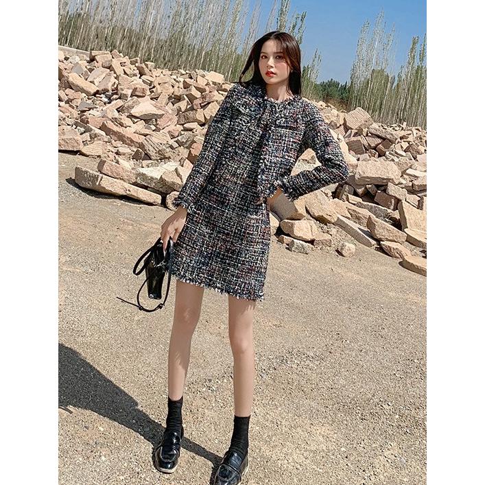 レディース ジャケット ワンピース セットアップ ツイード 長袖 韓国 レディース 秋 冬 韓国 ネコポス不可 返品交換不可 エンジェルローブヴィセ ヴィセ Visee Jg004 天使のドレス屋さんヤフー店 通販 Yahoo ショッピング