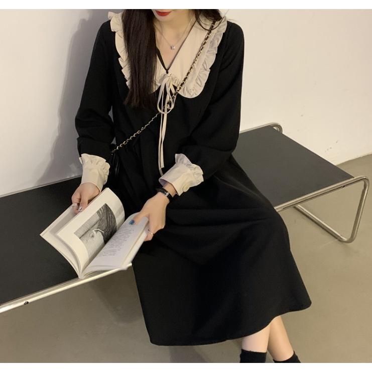 レディース 長袖 ワンピース 量産型 コーデ 黒 ワンピース 韓国 可愛い レース 大人 レディース 春 夏 秋 韓国 オルチャン 衣装 返品交換不可 Lv003 天使のドレス屋さんヤフー店 通販 Yahoo ショッピング