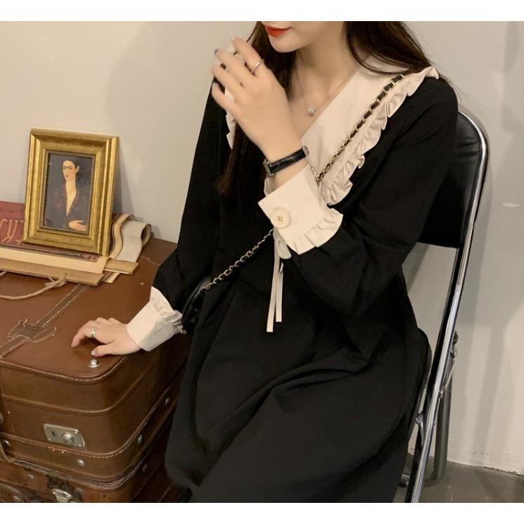 レディース 長袖 ワンピース 量産型 コーデ 黒 ワンピース 韓国 可愛い レース 大人 レディース 春 夏 秋 韓国 オルチャン 衣装 返品交換不可 Lv003 天使のドレス屋さんヤフー店 通販 Yahoo ショッピング