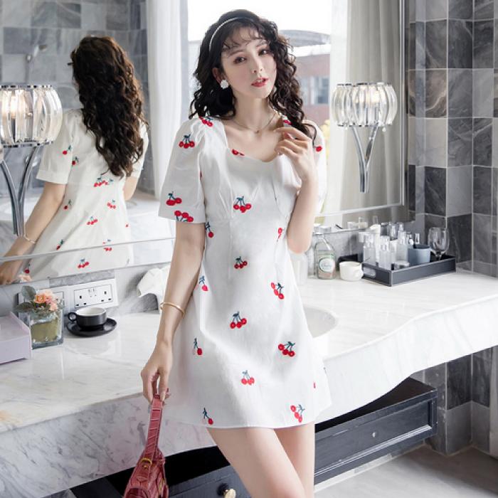 レディース ワンピース 半袖 さくらんぼ ミニ丈 半袖ワンピ スカート 韓国 レディース 春 夏 量産型 コーデ 返品交換不可 エンジェルローブヴィセ ヴィセ Visee Ys001 天使のドレス屋さんヤフー店 通販 Yahoo ショッピング