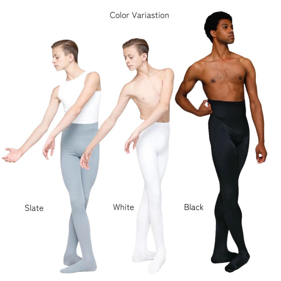 メンズ バレエ タイツ フロントに縫い目の無いタイツ 大人用