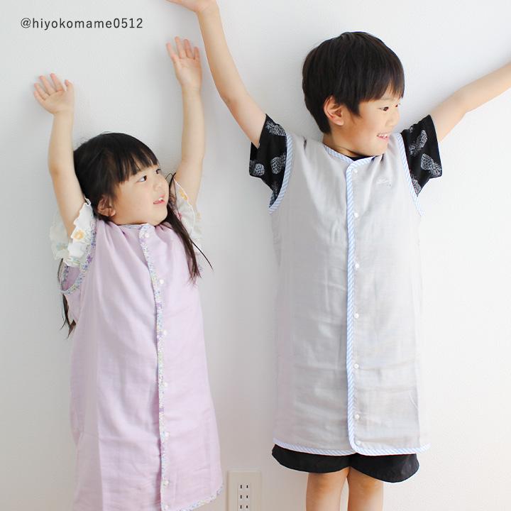 3重ガーゼスリーパー 綿100％ 日本製 春 夏 ベビー キッズ 赤ちゃん yrh kukka ja puu クッカヤプー | kukka ja puu | 19