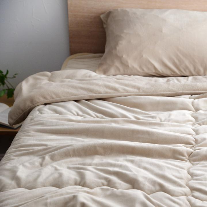 bon moment 毛布 ダブル うっとりなめらかパフ とろける綿入り毛布／ボンモマン | bon moment | 19