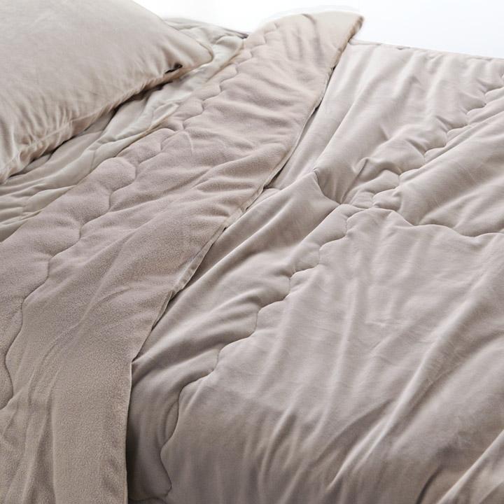 bon moment 毛布 ダブル うっとりなめらかパフ とろける綿入り毛布／ボンモマン | bon moment | 02